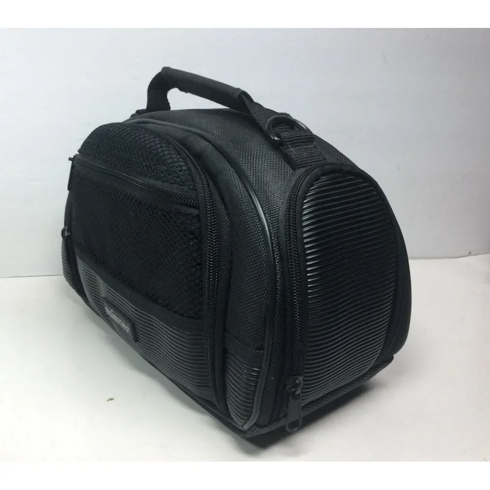 Mainstays Generic‎ Black Nylon Camera Bag 3 Outside Pockets No Shoulder Strap
